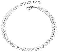 Anklet Bracelet Sterling Silver Ankle Bracelet Women 925 Silver Anklet Foot Jewelry Chain BeachNice Processed