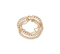 Urban Classics Unisex Layering Anklet, Multi-Row Fashion Jewellery Chain for Men and Women, Length 22 cm or 25 cm, L/XL, Iron, No Gemstone