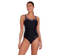Ankor Clipback One Piece Swimsuit Zoggs Black 8