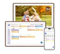 ANKRA 39.6 cm / 15,6 in family digital calendar - intelligent wall planner without subscription, real-time synchronization, task chart, dining planner