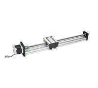 ANKROYU 0808 Ball Screw Linear Slide Rail High Precision Aluminum Alloy Motion Guide System for CNC Automation Equipment with 57 Stepper Motor 100mm 200mm 300mm Stroke Options (0808 Screw, Effective