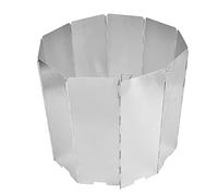 ANKROYU 10 Pcs Aluminum Alloy Camping Stove Windshield Portable Foldable Windproof Burner Shield for Outdoor Hiking Picnic BBQ Heavy Duty Lightweight Durable Heat Resistant