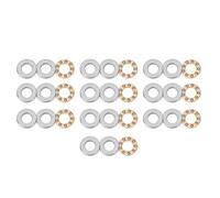 ANKROYU 10 PCS Thrust Ball Bearings, High Accurate Flat Steel Bearings, Miniature Plane Thrust Bearings, Heavy Duty Thrust Set for Machinery Manufacturing (F5-12M)