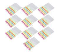 ANKROYU 10 Sets 25 Grids Colorful Plastic Sewing Machine Bobbins with Clear Storage Box Durable Thread Bobbins for Home Sewing Accessories Crafting