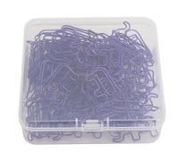 ANKROYU 100pcs Elephant Shaped Paper Clips Cute Decorative Stainless Steel Office Supplies for School Teachers Students Workplace Organization Stationery (Purple)