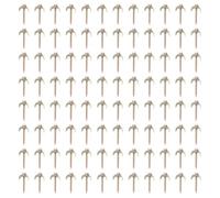 ANKROYU 100Pcs Heavy Duty Steel Wire Fence Nails 4.9cm Rust Fencing Fasteners for Secure Wire Mesh Installation in Gardens Farms Fields Easy to Install No Tools Needed