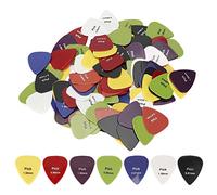 ANKROYU 100PCS Professional Guitar Picks Assorted Colors ABS Material with Mixed Thickness 0.58mm to 1.5mm for Electric Acoustic Bass Ukulele Players and Beginners