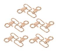 ANKROYU 10PCS 360 Rotating Alloy Keychain Hooks Lobster Clips with Snap Closure for Handbags Wallets Lanyards DIY Crafts Durable Metal Key Rings