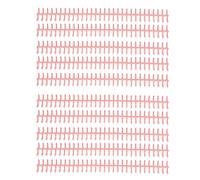 ANKROYU 10PCS Binding Spine 30 Holes 12mm Diameter DIY Cuttable Plastic A4 Wire Binding Spines for Office Organizing Documents (Light Pink)