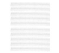 ANKROYU 10PCS Binding Spine 30 Holes 12mm Diameter DIY Cuttable Plastic A4 Wire Binding Spines for Office Organizing Documents (White)