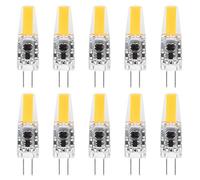 ANKROYU 10Pcs Household Mini G4 Silicone LED Light Bulb 1.5W AC12V for Car Cabinet Hotel Lighting Energy Saving Durable Soft Light Bulbs for Home Decoration