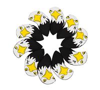 ANKROYU 10PCS Neoprene Golf Iron Headcovers Set with Cartoon Numbers Soft Durable Club Head Protectors for Golf Lovers Premium Quality Rubber Fabric Covers 4 5 6 7 8 9 P S A X Mark (Eagle model)