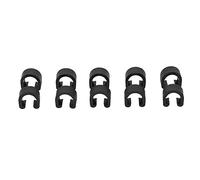 ANKROYU 10PCS Plastic Brake Buckle C Clip Shift Cable Housing Hose Guide for Road Bike Bicycle Durable Sturdy Lightweight Black 12x6x11 5mm