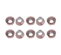 ANKROYU 10PCS Premium Round Carbide Inserts Cutters High Precision Wood Lathe Tools for CNC Milling Machine Woodturning Durable Rustproof Carbide Coating Blades (RPMT10T3MOE-JS)