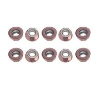 ANKROYU 10PCS Premium Round Carbide Inserts Cutters High Precision Wood Lathe Tools for CNC Milling Machine Woodturning Durable Rustproof Carbide Coating Blades (RPMT10T3MOE-P)