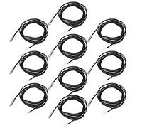 ANKROYU 10PCS Thermistor Temperature Sensor Probe Fast Response Thermal Sensor with 2M Cable for Industrial HVAC Appliances 5mm x 25mm Cylinder (5K B3950)