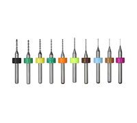 ANKROYU 10PCS Tungsten Carbide PCB Micro Drill Bits Set High Precision Engraving Tools for Circuit Board Hardware Processing Steel 0.3mm 0.4mm 0.5mm 0.6mm 0.7mm 0.8mm 0.9mm 1.0mm 1