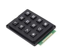 ANKROYU 12 Key 3x4 Keyboard Module Push Keypad for Microcontroller Projects Compact ABS Plastic External Input Device DIY Electronics