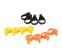 ANKROYU 12 Pack Colorful Plastic Line Rings with Sharp Blades for Sewing Thread Yarn Cutting for Jewelry Making Quilting Knitting Cross Stitch Crafts Durable Safe Material