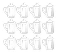 ANKROYU 12Pcs Colorful Metal Bottle Shape Paper Clips Unique Design Durable Stationery for Office Supplies Bookmark Function 3x3.5cm Size