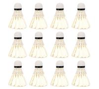 ANKROYU 12PCS Feather Badminton Shuttlecocks, Universal Training Badminton Set, Professional Sports Shuttlecock for Sports Training Practice