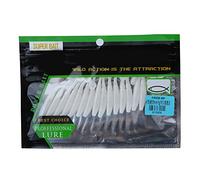 ANKROYU 15 PCS 50 mm Small T Tail Fishing Lures, Lightweight Plastic Fish Soft Bait, Multi Function Fish Sequins Bait for Fishing Components