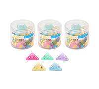 ANKROYU 15Pcs Triangular Paper Clips 90 Degrees Corner Protection Durable PET Colorful Small Paper Clips for Files Documents Organizing Students Office Supplies