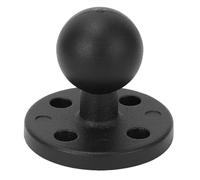 ANKROYU 1in Metal AMPS Adapter Plate, Round Aluminum Alloy Base with Non Slip Rubber Ball, Class for Boats Kayaks Semi Trucks Cars ATV Treadmills