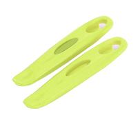 ANKROYU 2 Pack Bicycle Tire Levers, Plastic Pry Bar with Non Scratch Edges, Fast Release Leverage Valve Depressor, Cycling Toolkit for Road Mountain Bike Emergency Repair (Green)