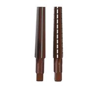 ANKROYU 2 PCS Taper Reamer, High Carbon Steel Straight Shank Hand Reamer, High Accurate Rough Fine Taper Reamer, HSS Reamer for Lathe Work (MT1#)