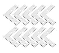 ANKROYU 2020 Aluminum Profile Connector Plates Heavy Duty Carbon Steel L Bracket T Bracket Cross Plate Fastener Kit for Machine Frames Workbench Assembly Industrial Use 10 Pack (20L Board)