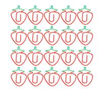 ANKROYU 20PCS Fruit Shaped Paper Clips Colorful Planner Bookmarks Office Supplies Organizer for Students Teachers Home Office Iron Wire 3x1.7cm