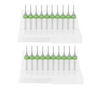 ANKROYU 20Pcs High Precision PCB Drill Bit Set 0.8mm Ultra Fine Alloy Tungsten Steel Micro Twist Drill Bits for Circuit Board Jewelry Hardware and Plastic CNC Engraving Professiona