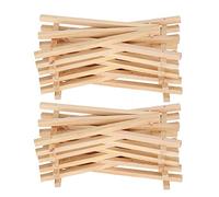 ANKROYU 20pcs Mini Wood Display Easel Tripod Stand for Painting Party Drawing Photos Decorative Display Sturdy Pine Wood Lightweight Compact 11x19cm