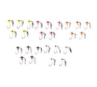 ANKROYU 25 PCS Height Carbon Steel Fishing Lures with Cutter, 1.75 g Double Hook Bait for Freshwater Saltwater Fishing, Metal Lure Kit Bass Trout
