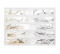 ANKROYU 250pcs Hands Watch Replacement Needles, Luminous Watch Hands for 2035 Movement Gold Silver, Professional Watch Repair Tools for Watchmaker Repairer