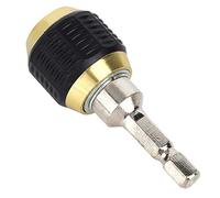 ANKROYU 2PCS 60mm Keyless Drill Chuck, Stainless Steel Drill Chuck Adapter, Quick Release Chuck Adaptor, Handheld Drill Chuck Extension for Micro Drill Bit