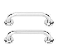 ANKROYU 2PCS Cylinder Stainless Steel Pull Door Handle Smooth Edge Ergonomic Design for Shower Door Sliding Door Cabinet Furniture Brushed Glossy Finish 22cm x 4.3cm x 6.5cm