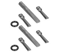 ANKROYU 2PCS Heavy Duty Stone Splitter Plug Wedges 14mm High Speed Steel Rock Splitting Tool for Granite Marble Concrete Professional Grade Durable Construction Tools