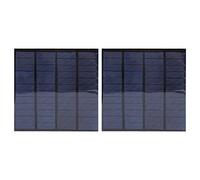 ANKROYU 2Pcs Mini Solar Battery Module 12V 150mA Portable Solar Panel Kit with 1Meter Cable for DIY Solar Projects Outdoor Lighting and Science Experiments Polysilicon 110x110MM