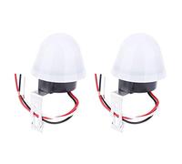 ANKROYU 2PCS Photo Switch, Automatic On Off Street Light Photo Switch, Photo Control Sensor Switch, Photocell Dusk to Dawn Light Switch for Home, Garage (-1013190119311)