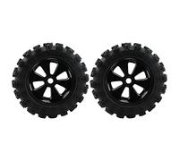 ANKROYU 2Pcs RC Car Rubber Tires Heavy Duty 170mm Diameter High Grip Replacement Tires for ZD Racing 08427 1/8 Scale RC Cars Black Rubber Plastic Wheels