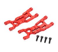ANKROYU 2Pcs RC Front Lower Suspension Arms Aluminum Alloy Heavy Duty Upgrade Parts for Losi MiniT 2.0 2WD 1/18 RC Stadium Truck Replacement Accessories (Red)