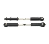 ANKROYU 2PCS Steel RC Upper Link Tie Rod Set High Performance Front Rear Pull Rod for ZD Racing MX 07 4WD 1/7 RC Truck Durable Upgrade Parts Black 144mm