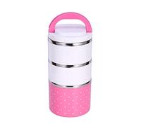 ANKROYU 3 Layer Stainless Steel Insulation, Food Container with Hot Hands, Lunch Box Made of Pp Plastic Material for by Adults, Elderly People