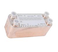 ANKROYU 30 Plate Stainless Steel Heat Exchanger Wort Chiller Homebrew Beer Cooling Counterflow Clooler Ultra Efficient Compact Design NPT 1/2 Inch Thread for Home Brewing and Comme