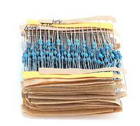 ANKROYU 300Pcs 30 Values Metal Film Resistors Kit 1/4W High Precision Low Noise Resistors Assortment 10Ω to 1MΩ for Electronics Projects DIY Circuits and Repair Work Alloy Material