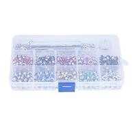 ANKROYU 300sets Brass Eyelet Grommet Washer Kit with 10 Colors and 3 Handwork Tools Set for Leather Crafts Scrapbooking DIY Projects Durable Round Metal Eyelets 5mm Size Storage Bo