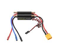 ANKROYU 30A RC Boat ESC Brushless Speed Controller High Performance Electric Speed Controller for 450mm Remote Control Boat Model Black 70x27x17mm