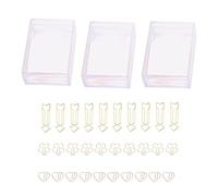 ANKROYU 30Pcs Heart Arrow Shaped Paper Clips Decorative Office Supplies Metal Bookmark Clips for Students Teachers File Organization